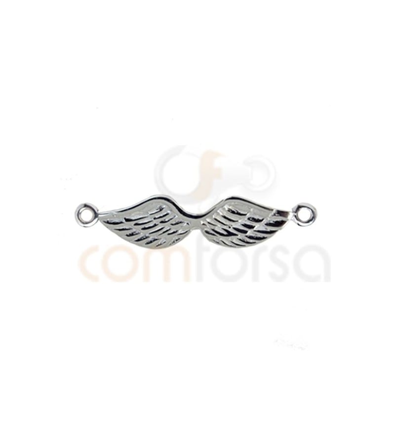 Sterling silver 925 Wings connector 27 x 6 mm