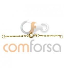 18kt Yellow gold thick safety chain with bolt ring