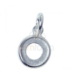 Colgante 9 mm con anilla plata 925