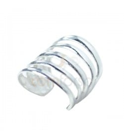 Earcuff calado 10.5 x 15mm plata 925