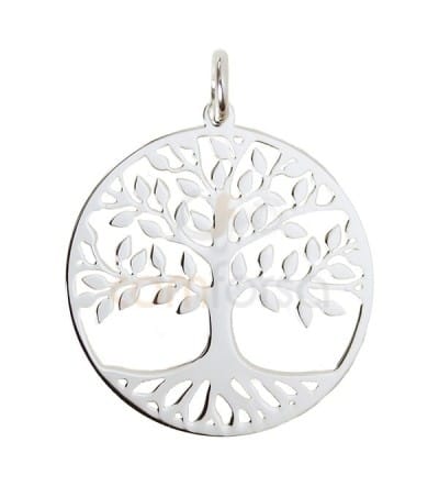Sterling silver 925 tree of life pendant 20 mm