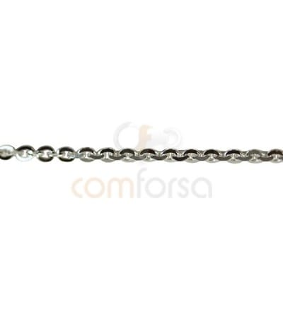 Sterling silver 925 forçat chain 2 x 1.5 mm