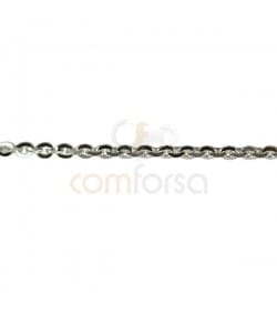 Sterling silver 925 forçat chain 2 x 1.5 mm