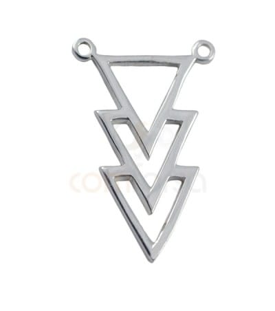 Pendant link 3 triangles 11 x 16  mm