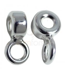 Sterling Silver 925 Donut 5 mm with jump ring  (1.8)
