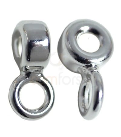 Sterling Silver 925 Donut 6 mm with jump ring (2.1)