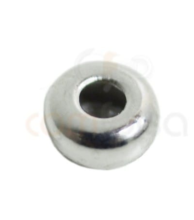 Donut 4 mm (1.5) plata rodiada