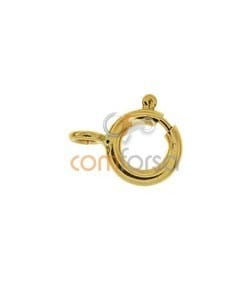 18kt Yellow gold reinforced bolt ring 7 mm