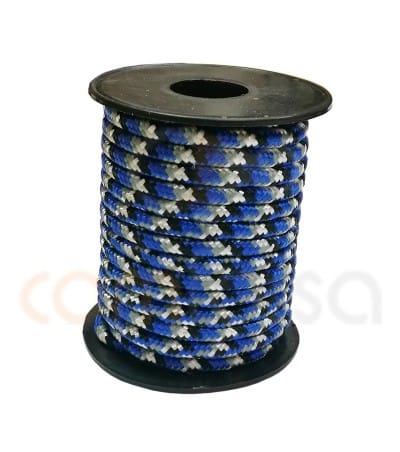 Buy 5mm online : Paracord 5 mm three-color blue-white - Com-forsa S.L.