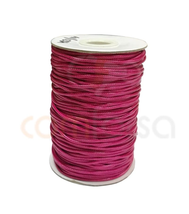 Waxed cord Fuchsia 1.2 mm