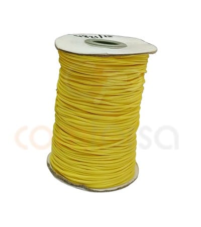 Waxed cord yellow 1.2 mm