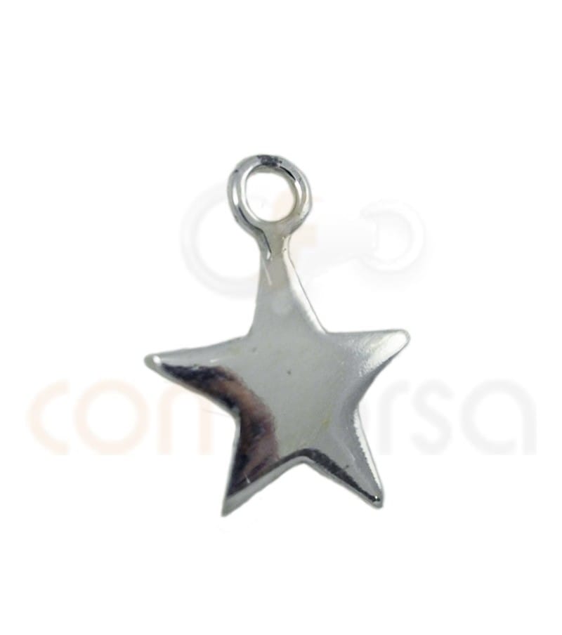 Colgante estrella 9 mm plata 925