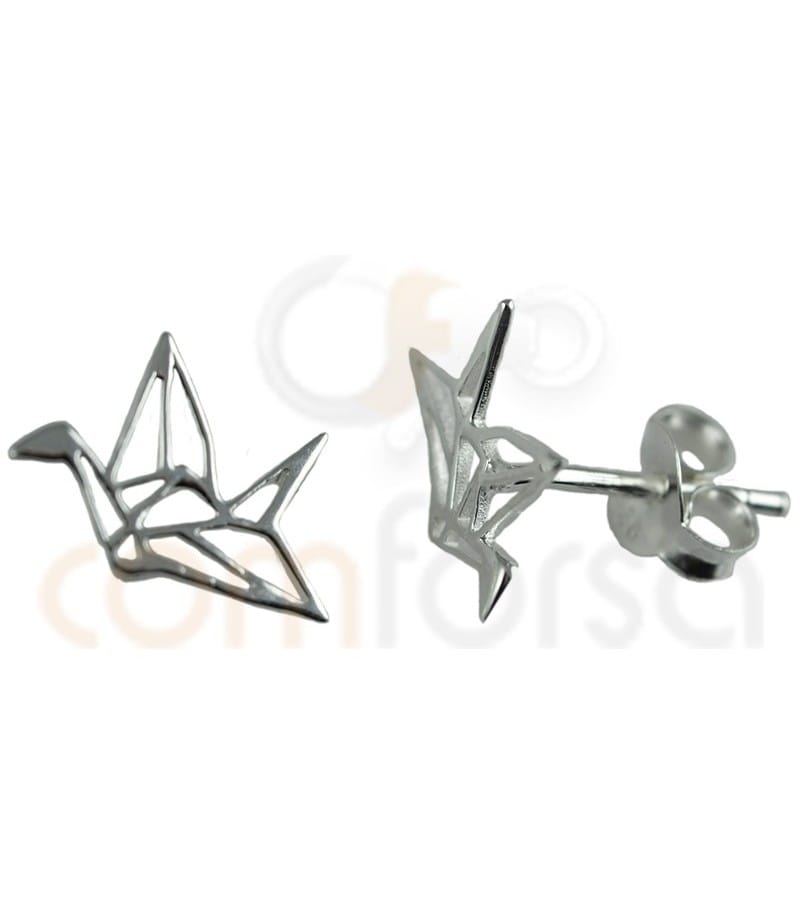 Sterling silver 925ml crane earring