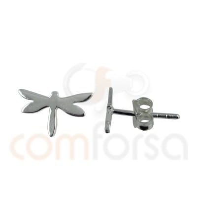 Sterling silver 925ml Dragonfly earrings  9.3x5.4mm