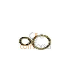 18kt Yellow gold chain ending with 2 jump rings 7 x 5 mm