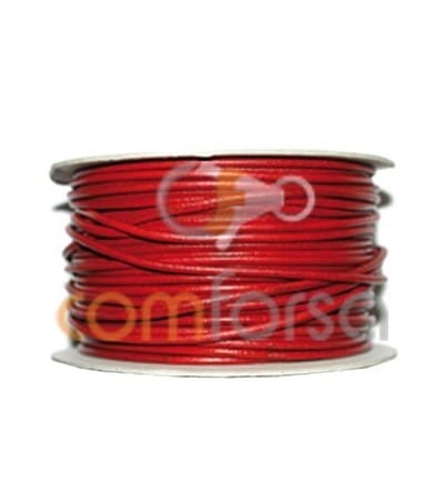 Red leather 2 mm premium quality