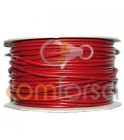 Red leather 2 mm premium quality