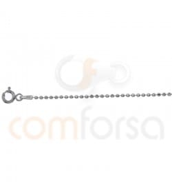 Sterling silver 925ml faceted 1.5 ball chain