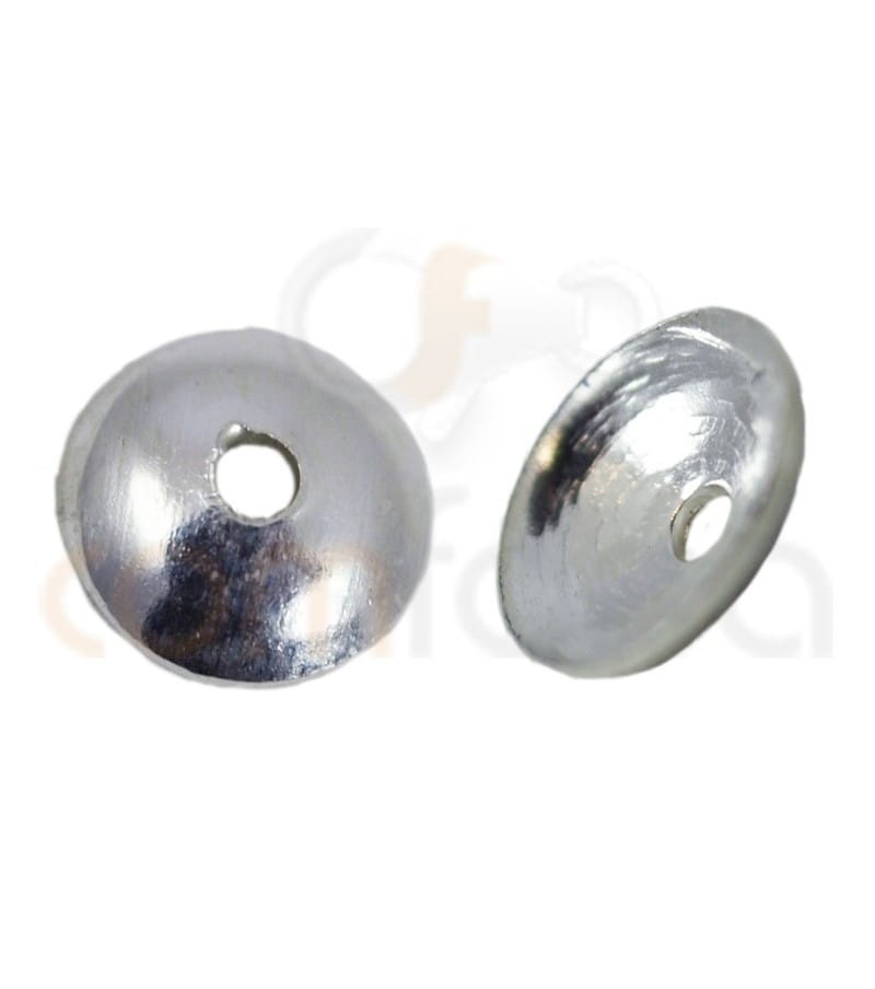 Sterling silver 925 plain cap 4 mm