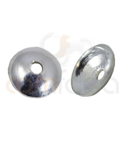 Sterling silver 925 plain cap 5 mm