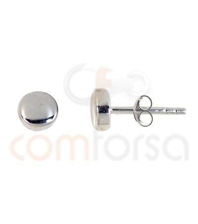 Sterling silver 925 hal-ball earrings 5.5 mm