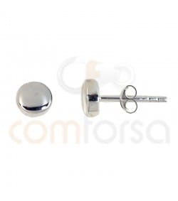 Sterling silver 925 hal-ball earrings 5.5 mm