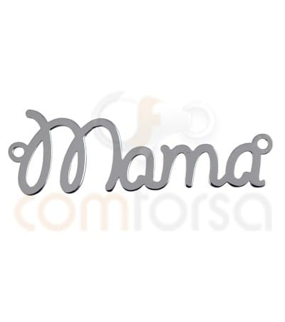 Entrepieza palabra "Mama" 37 x 10 mm plata 925