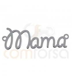 Entrepieza palabra "Mama" 37 x 10 mm plata 925