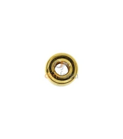 Gold filled roundel 3 mm 14/20