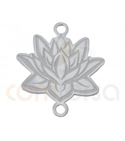 Sterling silver 925ml Lotus flower connector 15x17mm