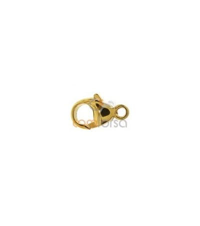 18kt Yellow gold round lobster clasp 12 mm