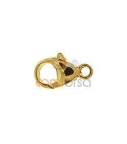 18kt Yellow gold round lobster clasp 12 mm