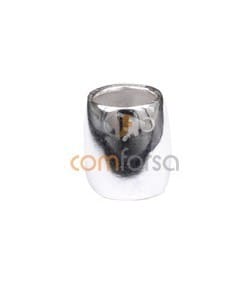 Conector media caña 8mm plata 925ml