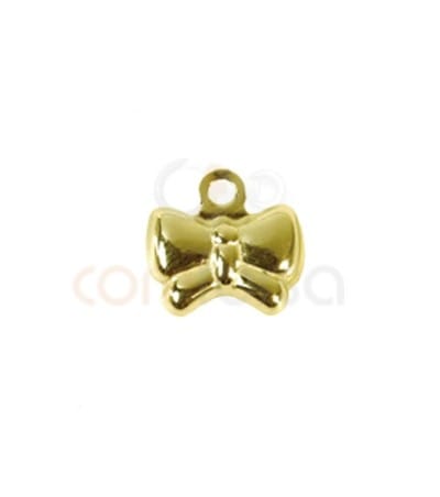 Sterling silver 925 bow charm 8x8.5 mm