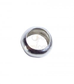 Sterling silver 925 gold-plated thick ring 4 mm