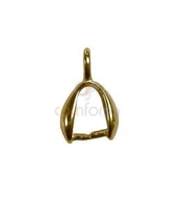 Anilla colgante con doble pernio 7 x 11mm plata 925ml