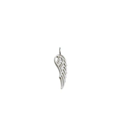 Sterling silver 925 gold-plated hollowed wing pendant 8x26 mm