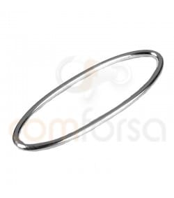 Anilla hilo ovalada 25 x 10mm plata 925