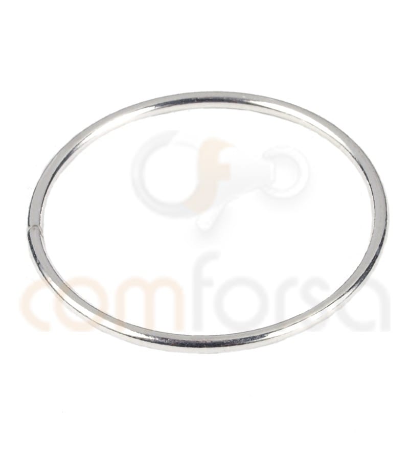 asa hilo circular 20 mm plata 925ml