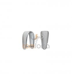 Anilla para colgante reforzada 5x12mm plata 925 chapada en oro