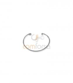 Pulsera hilo 16.5 cm (0.9) plata chapada en oro