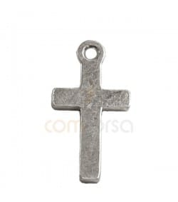 Sterling Silver 925 gold-plated Cross pendant 7x14mm