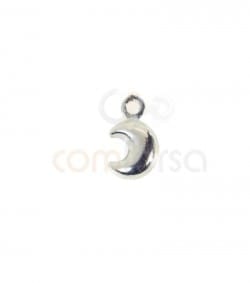 Sterling silver 925 gold-plated moon charm 5.5x9.5 mm