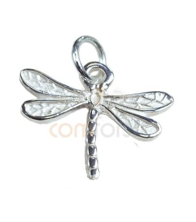 Sterling Silver 925 Gold-plated Dragonfly Pendant 19 x16,5 mm