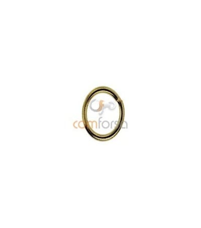 18kt Yellow gold round jump ring 6 mm