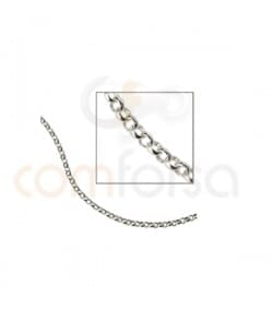 Gold plated sterling silver 925 round belcher chain 1.5 mm