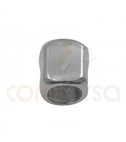 Entrepieza cubo irregular 3 x 3mm plata 925ml