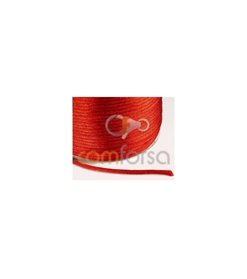 Red satin cord 2mm