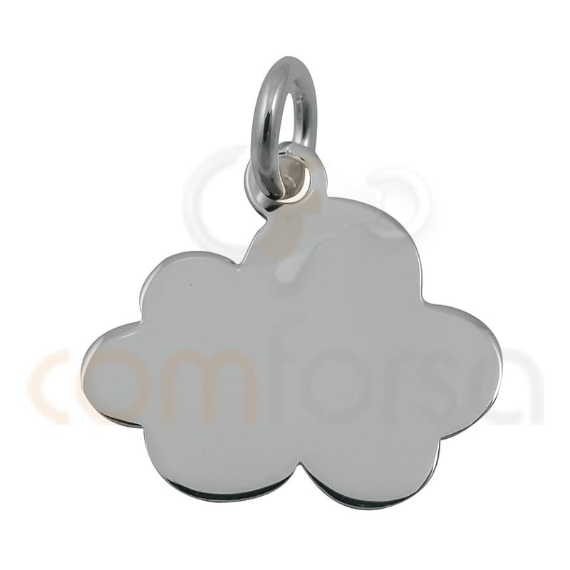 Collar Con Nombre Personalizado Plata Dorada Nube