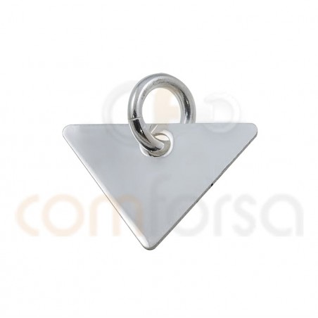 Triangular pendant 11x8mm sterling silver 925